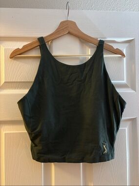 lululemon athletica Forest Green Cropped Tank